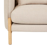 Vittoria Ingrid Three Seater Sofa Buttermilk Tweed