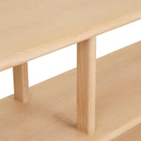 willow curve simple desk teak