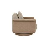 Hugo Gia Swivel Chair Truffle Weave