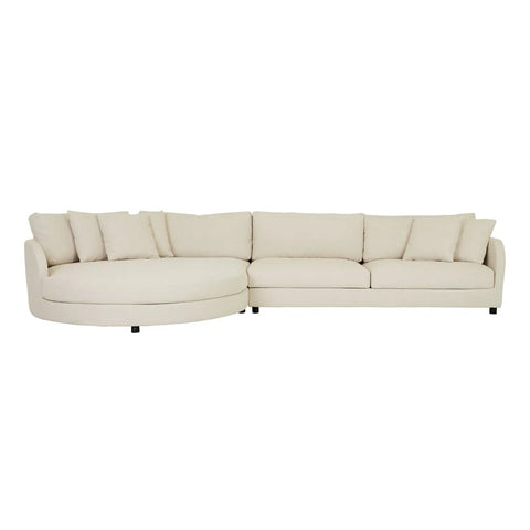 Hugo Tonda Left Chaise Set Noyack Salt