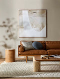 pluto oval marble side table black