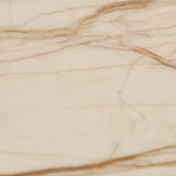 Pluto Oval Marble Side Table Natural