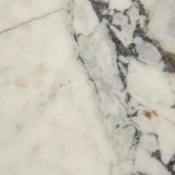 pluto oval marble side table black