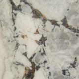 pluto oval marble side table black