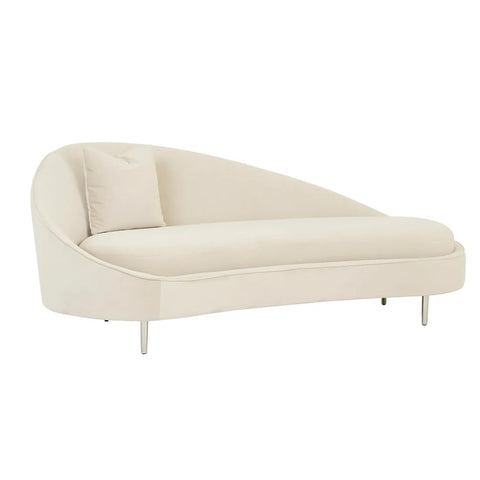 Juno Slope Rise Day Bed Pearl Velvet