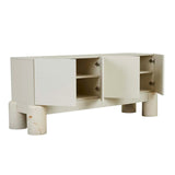Pablo Buffet Shell/Brown Vein Marble