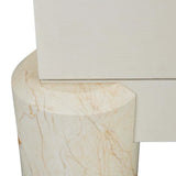 pablo buffet shell/brown vein marble