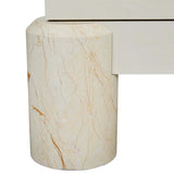 Pablo Buffet Shell/Brown Vein Marble