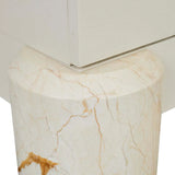 Pablo Buffet Shell/Brown Vein Marble