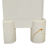 Pablo Buffet Shell/Brown Vein Marble