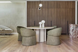 Leon Round Dining Table Six Seater Porcelain
