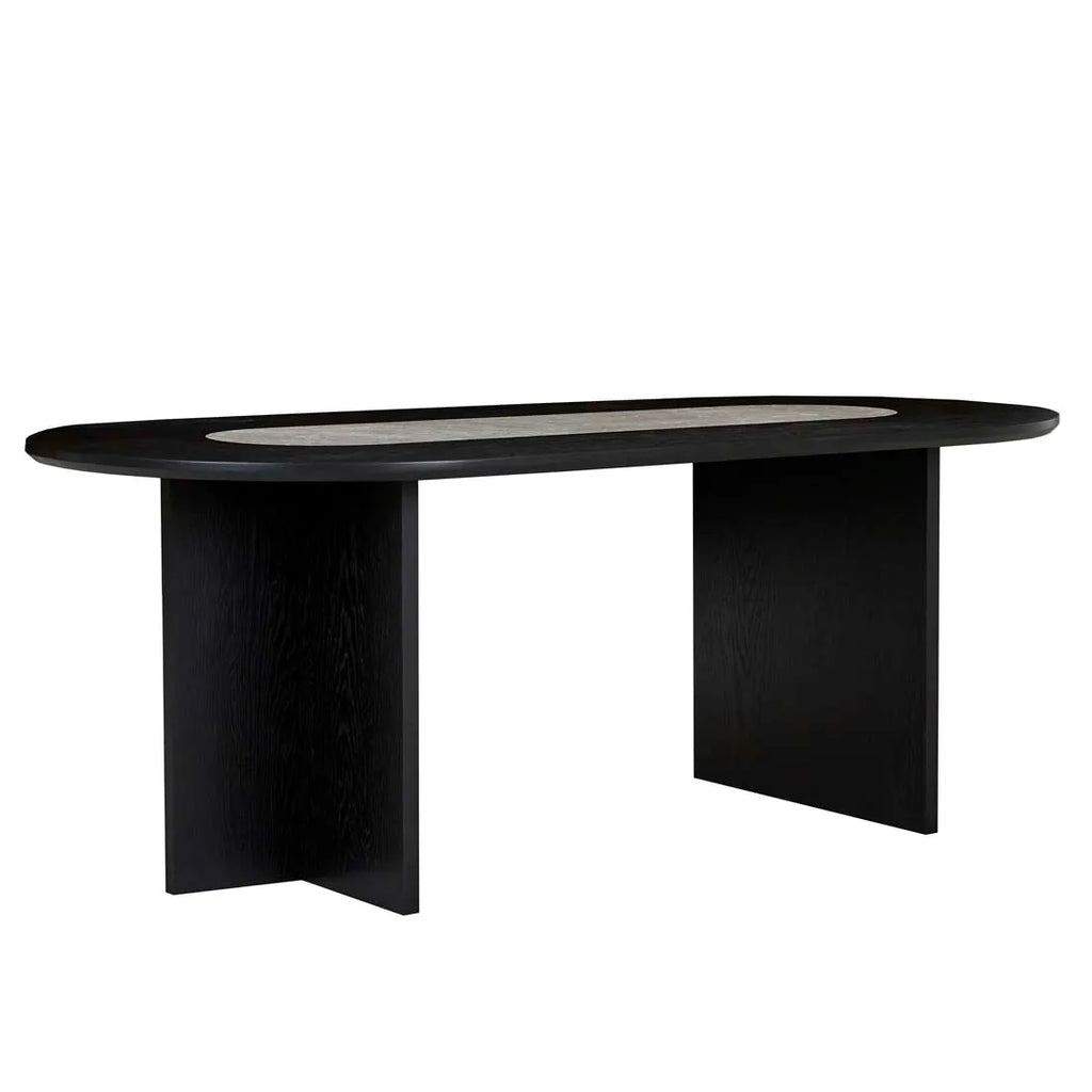 anton marble dining table black