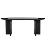 anton marble dining table black