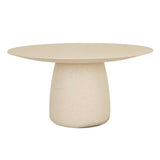 Livorno Sphere Dining Table Six Seater Sand Fleck