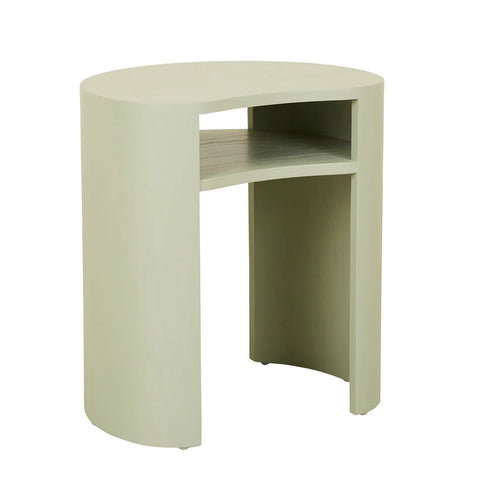 Oberon Curve Side Table Sage