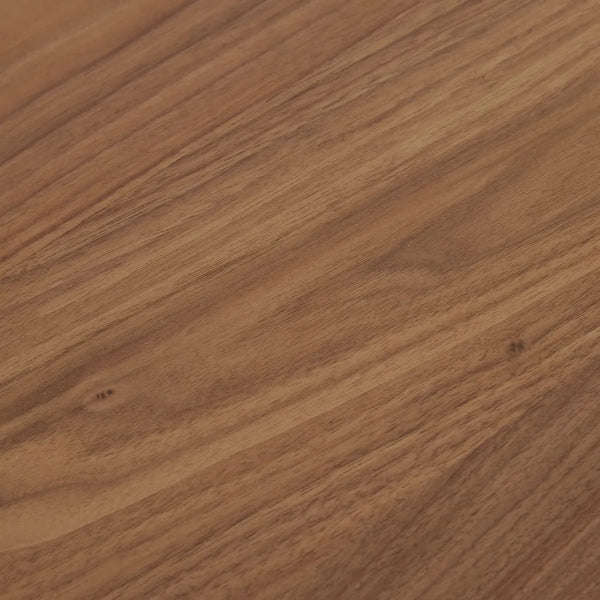 Seb Pedestal Side Table Low Walnut – the design library