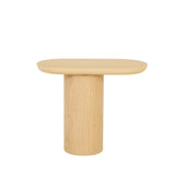 Seb Pedestal Side Table Tall Natural