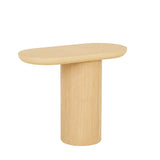 Seb Pedestal Side Table Tall Natural