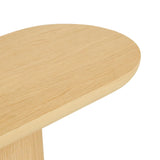 Seb Pedestal Side Table Tall Natural