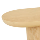 Seb Pedestal Side Table Tall Natural