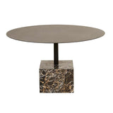 Verona Pillar Coffee Table Golden Portoro