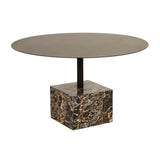 Verona Pillar Coffee Table Golden Portoro