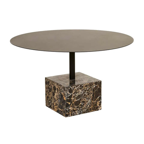 Verona Pillar Coffee Table Golden Portoro