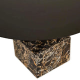 Verona Pillar Coffee Table Golden Portoro