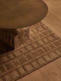 Verona Pillar Coffee Table Golden Portoro