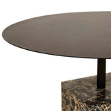 Verona Pillar Coffee Table Golden Portoro
