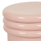 Hanson Round Side Table Dusty Rose