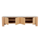 Willa Marble Entertainment Unit Grey