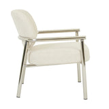 Lori Metal Armchair Brioche Boucle