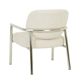 Lori Metal Armchair Brioche Boucle