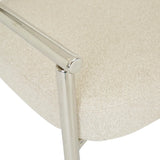 Lori Metal Armchair Brioche Boucle
