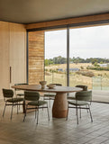 Piccolo Dining Chair Moss Tweed