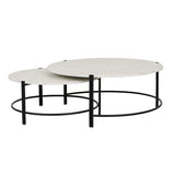 Atlas Twin Nest Coffee Table Matt White