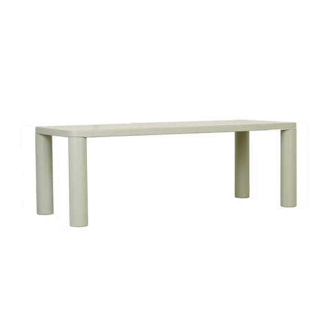 frankie dining table gloss 2000mm sage