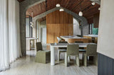 Frankie Dining Table 2400mm Gloss Fossil