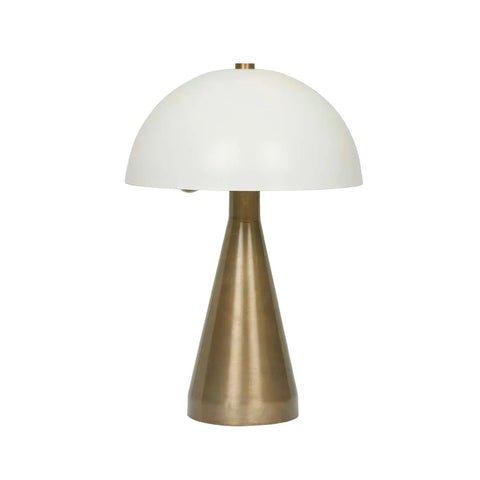 Easton Dome Table Lamp Ivory/Brass