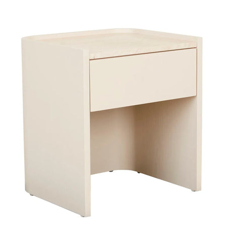 Elsie Narrow Bedside Natural Marble/Shell