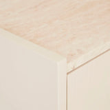 Elsie Narrow Bedside Natural Marble/Shell