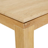 Eyre Console Table Travertine Oak