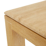 Eyre Console Table Travertine Oak