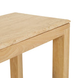 Eyre Console Table Travertine Oak