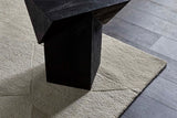 Abstract Stack Side Table Black