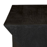 Abstract Stack Side Table Black