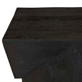 Abstract Stack Side Table Black