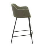 Riley Barstool Moss Tweed