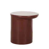 Petra Sphere Side Table Burgundy
